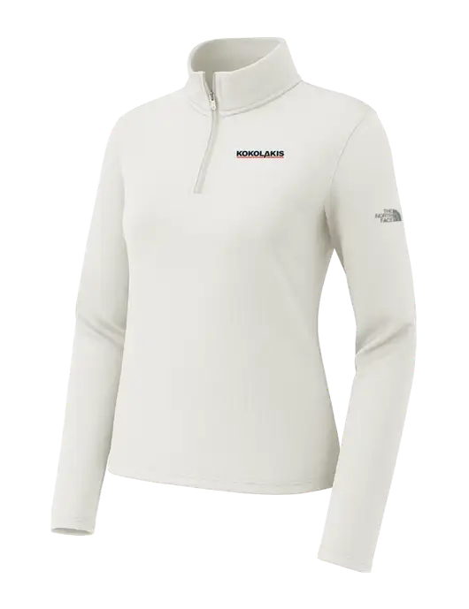 The North Face Womens Aim 1/4-Zip Ivory Fleece w/Kokolakis Logo