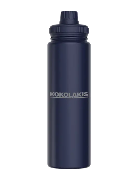 Liquid Life Navy Blue Sport Bottle w/Kokolakis Logo