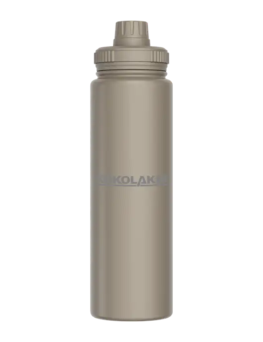 Liquid Life Grey Sport Bottle w/Kokolakis Logo