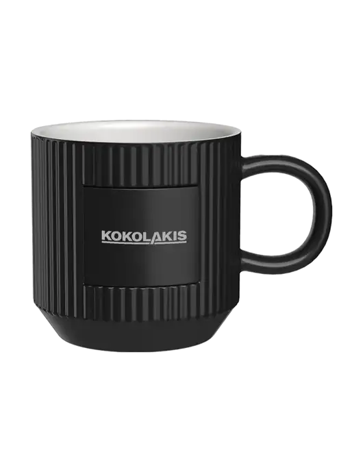 Daystarter 10 oz Black Mug w/Kokolakis Logo