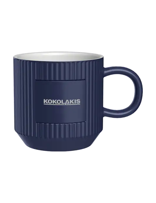 Daystarter 10 oz Navy Mug w/Kokolakis Logo