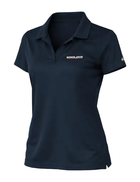 Brooks Brothers Womens Mesh Pique Performance Dark Navy Polo w/Kokolakis Logo