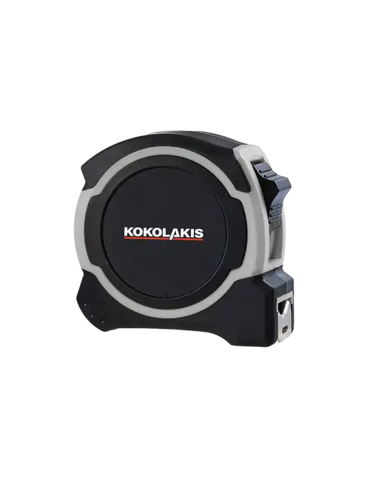 Light Grey and Black Pro Tape Measure, 25'
 w/Kokolakis Logo