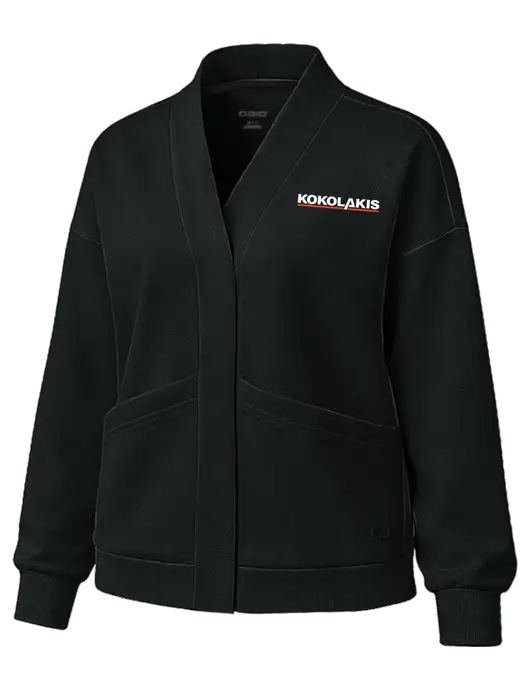 OGIO Womens Transcend Black Cardigan w/Kokolakis Logo